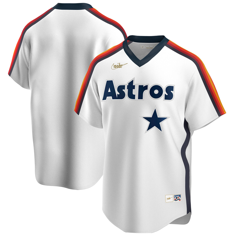 2020 MLB Men Houston Astros Nike White Home Cooperstown Collection Player Jersey 1->houston astros->MLB Jersey